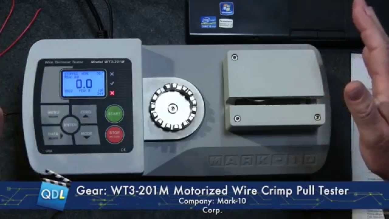 Tech Corner: Mark-10's Wire Crimp Pull Tester, model WT3-201M