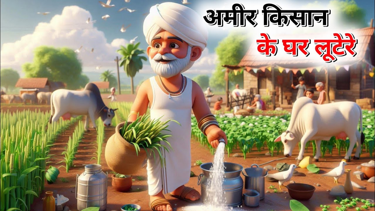 किसान के घर लुटेरे 😯 | KISAN KE GAR LUTERE | Moral Stories | Hindi Kahani | Hindi Stories 