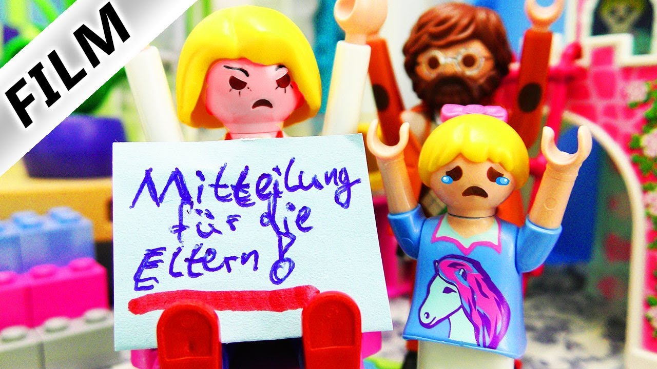 Playmobil Film Deutsch BLAUER BRIEF FÜR HANNAH! 1. VERWEIS AN DER NEUEN SCHULE! Familie Vogel