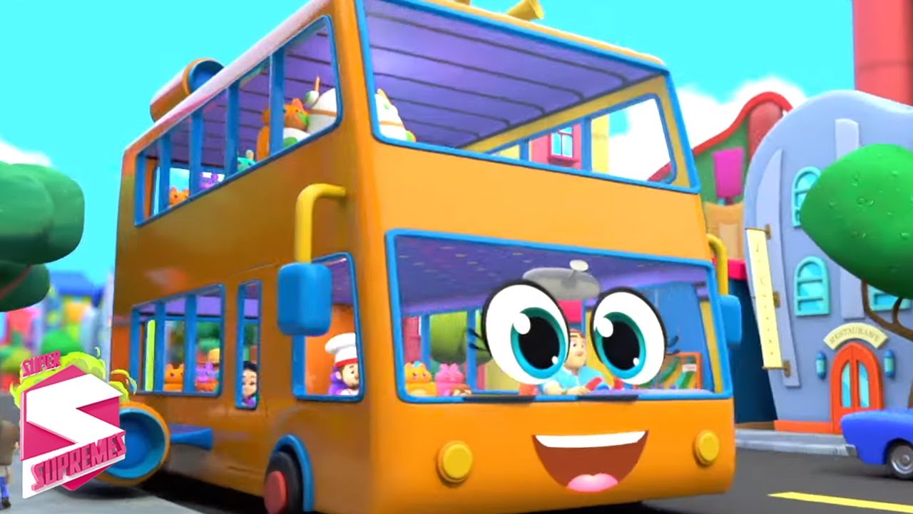 Les roues sur le bus + vidéo éducative pour enfants en français