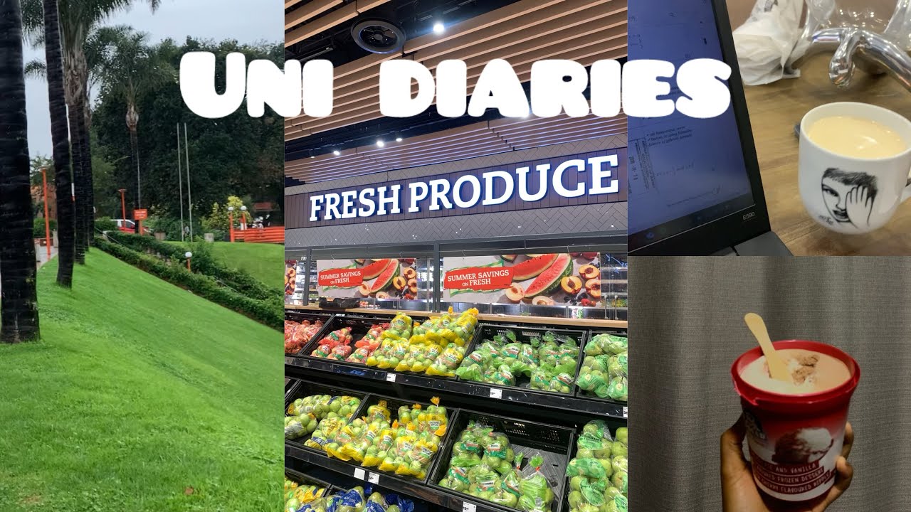 UNI DIARIES |cloudy days+laundry+cooking+school+work+more food+errands+a small haul