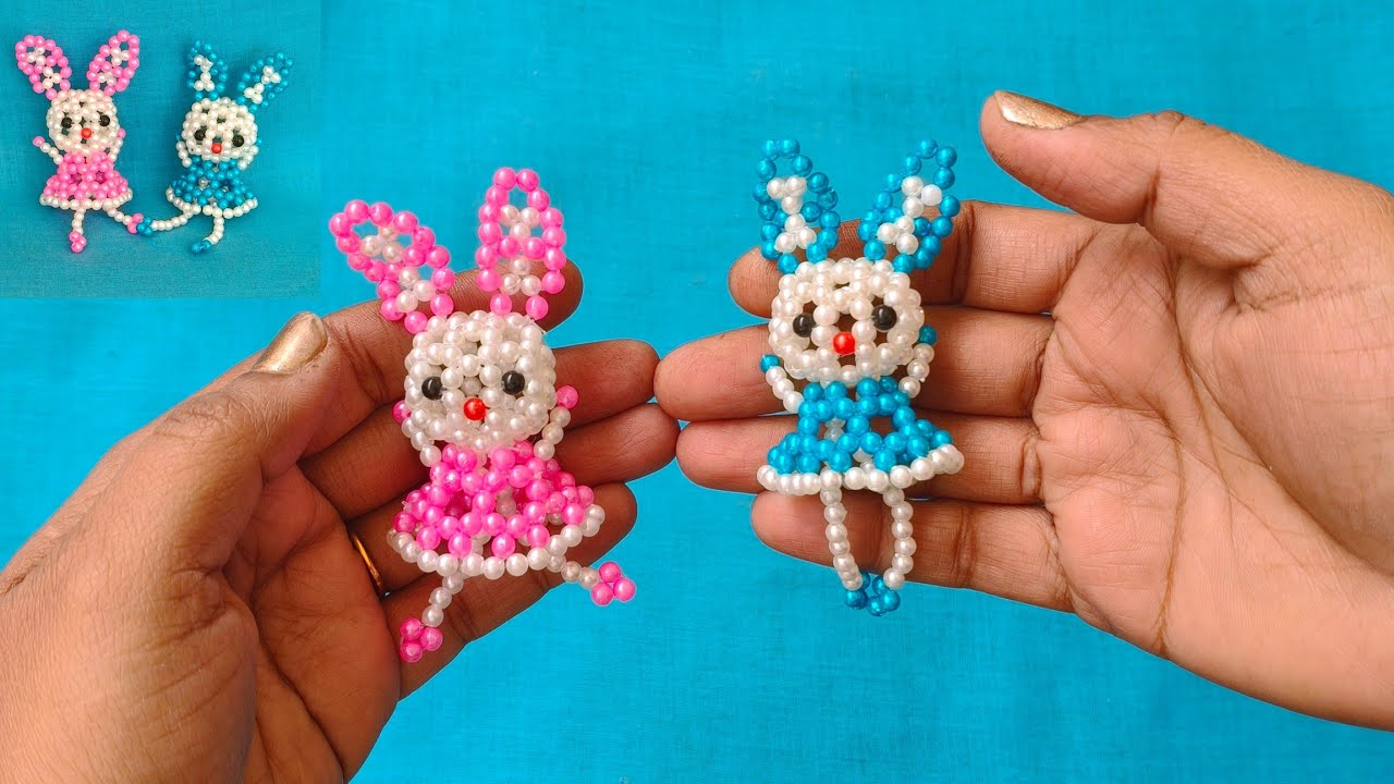 Beaded Doll | How to Make Beaded Hello Kitty | DIY Easy Pearl bead Doll Making Tutorial |Beads craft
