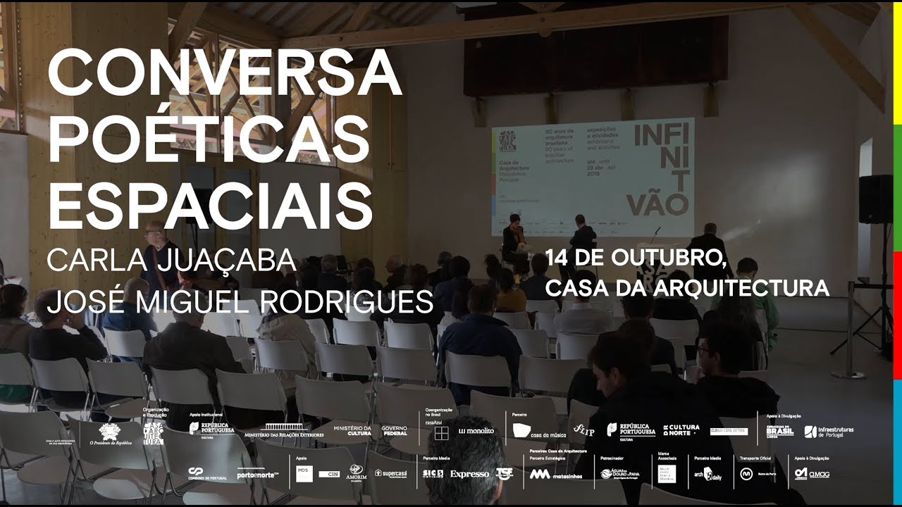 Arquiteta Carla Juaçaba e José Miguel Rodrigues na Casa da Arquitectura