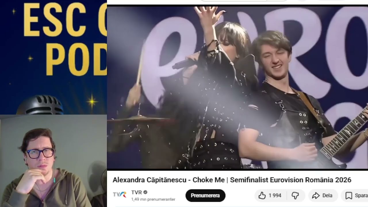 Alexandra Căpitănescu - Choke Me | Semifinalist Eurovision România 2026 #eurovision2026 #reaction