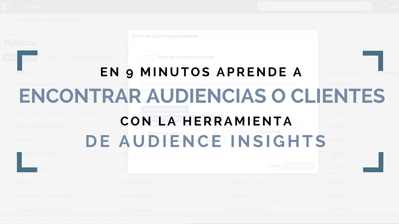 Cómo crear audiencias en Facebook Audience Insights - Tutorial