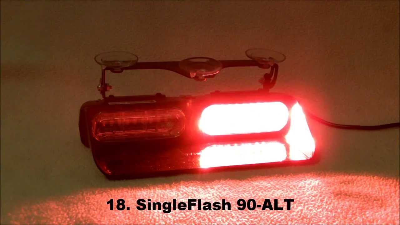 Whelen Dual Avenger (Red/Blue) AVN2RB Flash Patterns