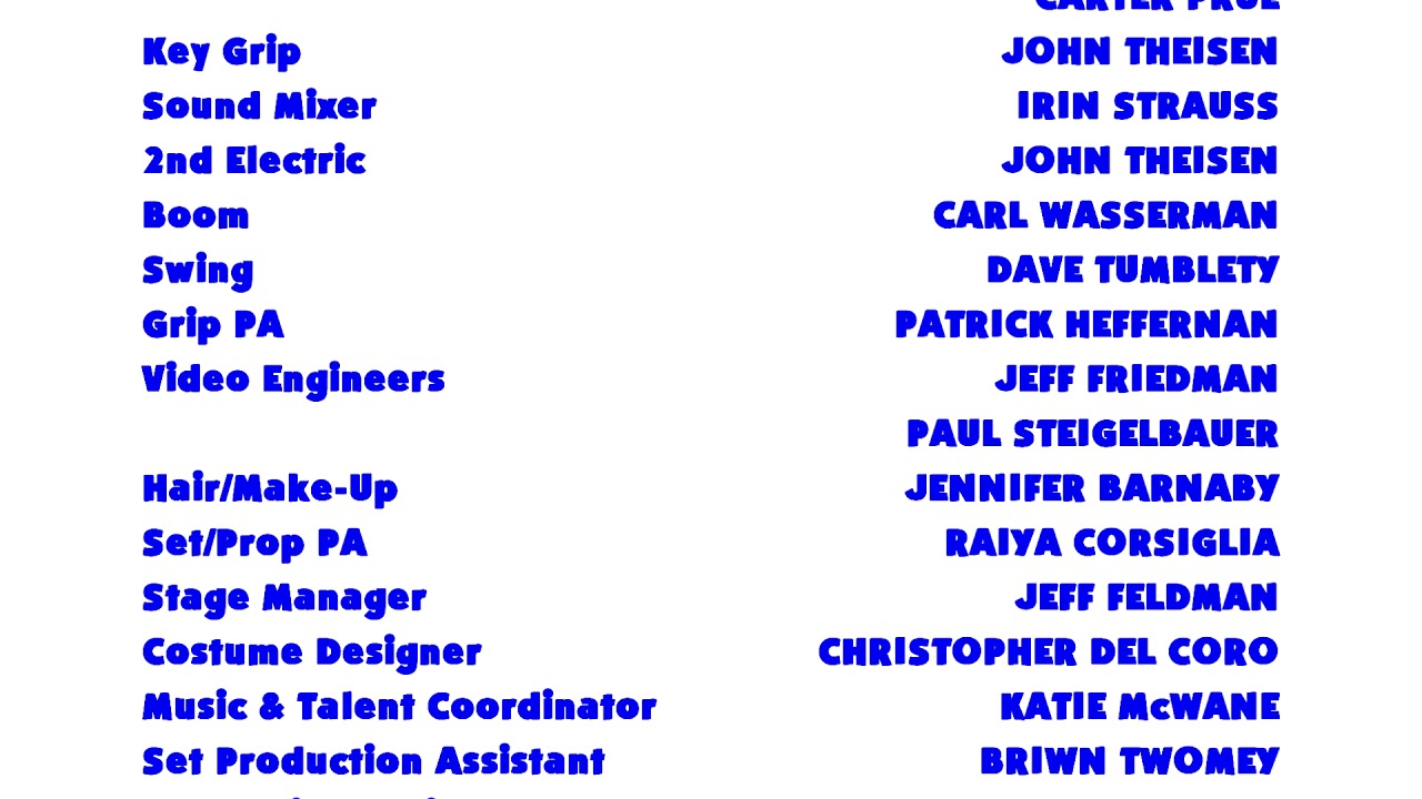 Cafe Blue VHS Credits Recreation (2001)