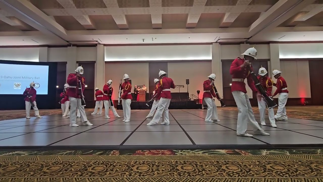 Hawaii Royal Honor Guard at Military Ball 2023
