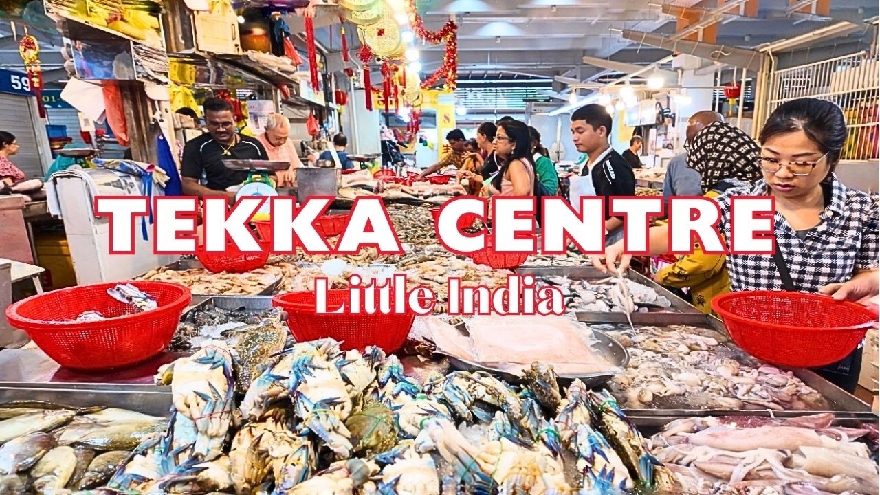 Tekka Centre, Singapore Most Popular Wet Market, Food Centre and Indian Costume Shops Walking Tour