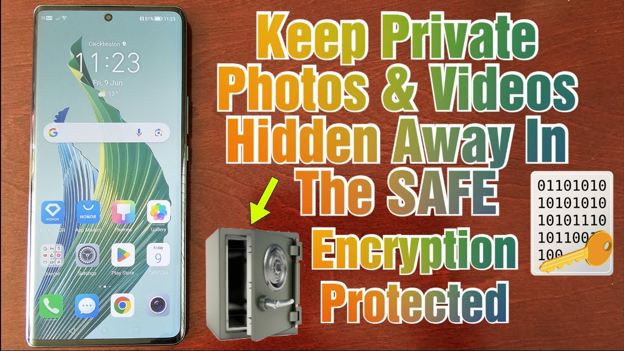 Honor Magic 5 Lite How to Setup SAFE to Encrypt/Hide Video's,Photo's,Music  to protect your privacy