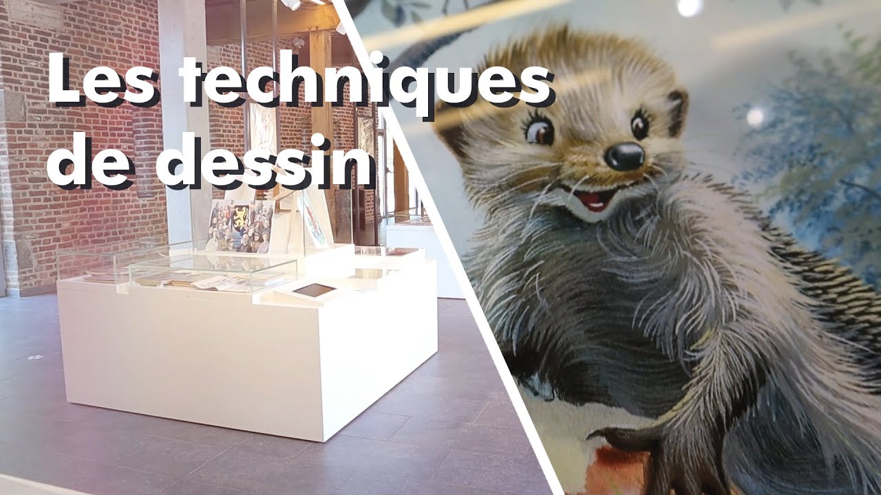 Visite du Centre Marcel Marlier, dessine-moi Martine - Les techniques de dessin