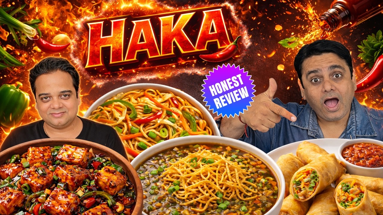 Chinese Street Food in Delhi | HAKA Food Review | Noodles, Wontons, Spring Roll ! ChatoraPoint Food