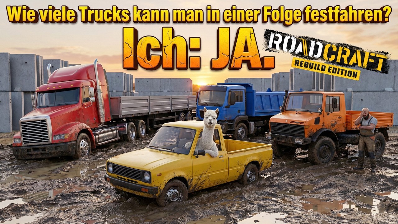 Wie viele Trucks kann man in einer Folge festfahren? Ich: JA. | RoadCraft #162 @Vecci_Zockt