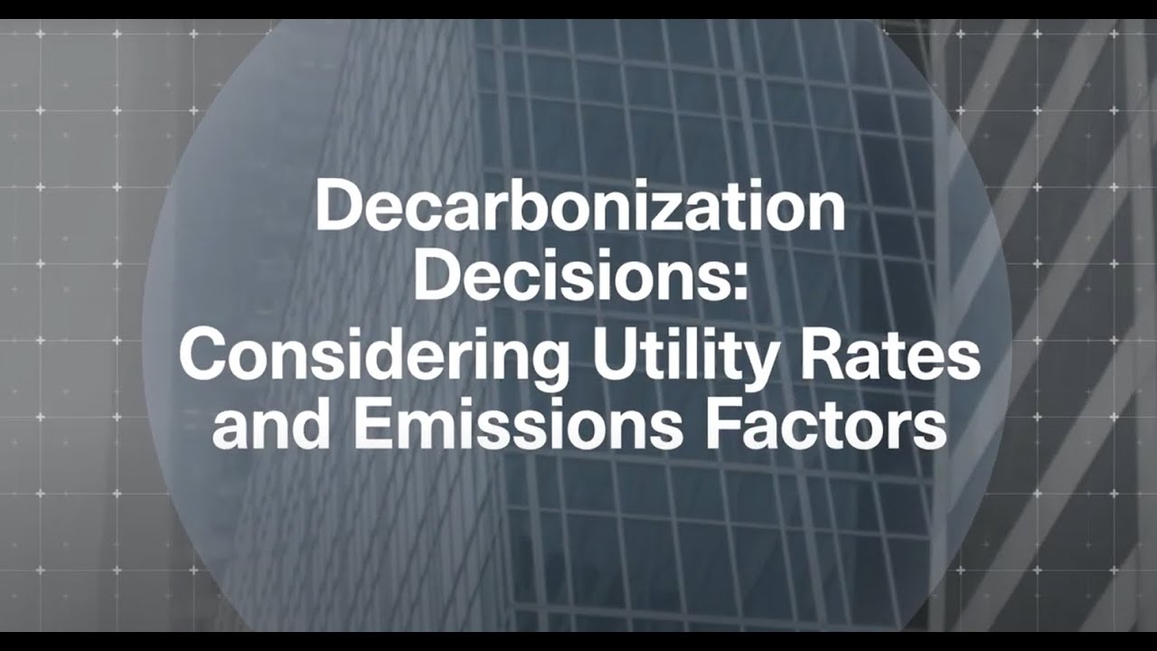Trane Engineers Newsletter LIVE: Decarbonization-Utility Rates and Emissions Factors Considerations