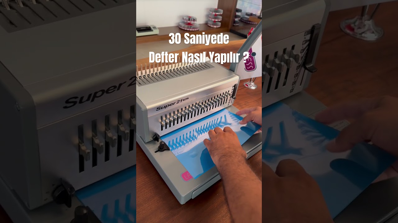 30 SANİYEDE DEFTER NASIL YAPILIR ? #machine #shortvideo #shorts #viral #ciltleme #g&uuml;ndem #defter