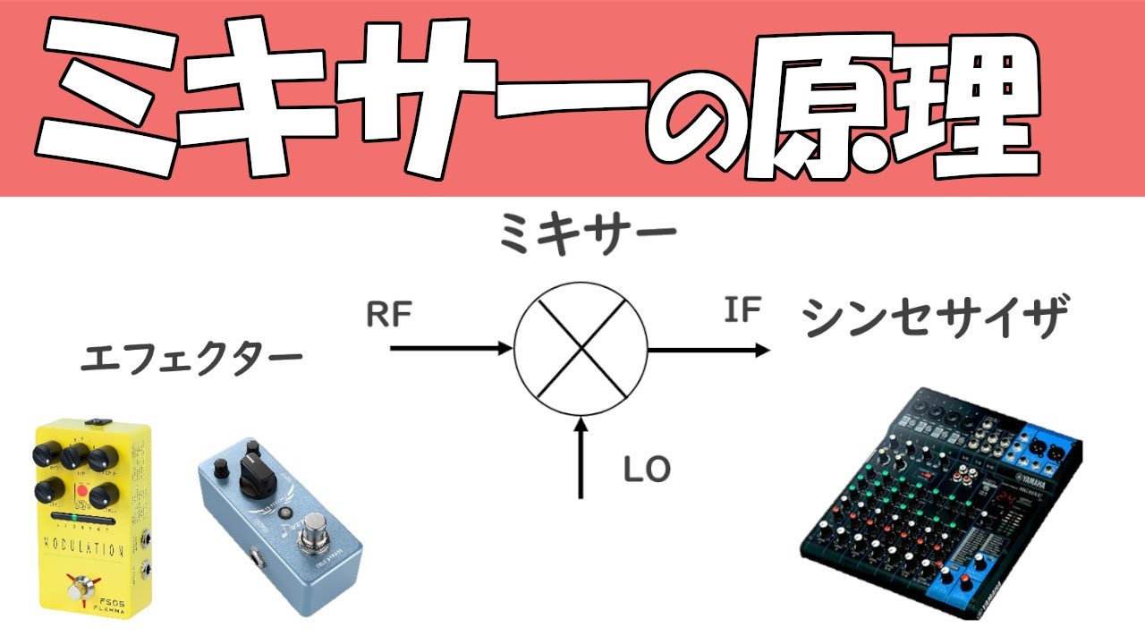 【高周波回路】ミキサーの原理について、わかりやすく解説