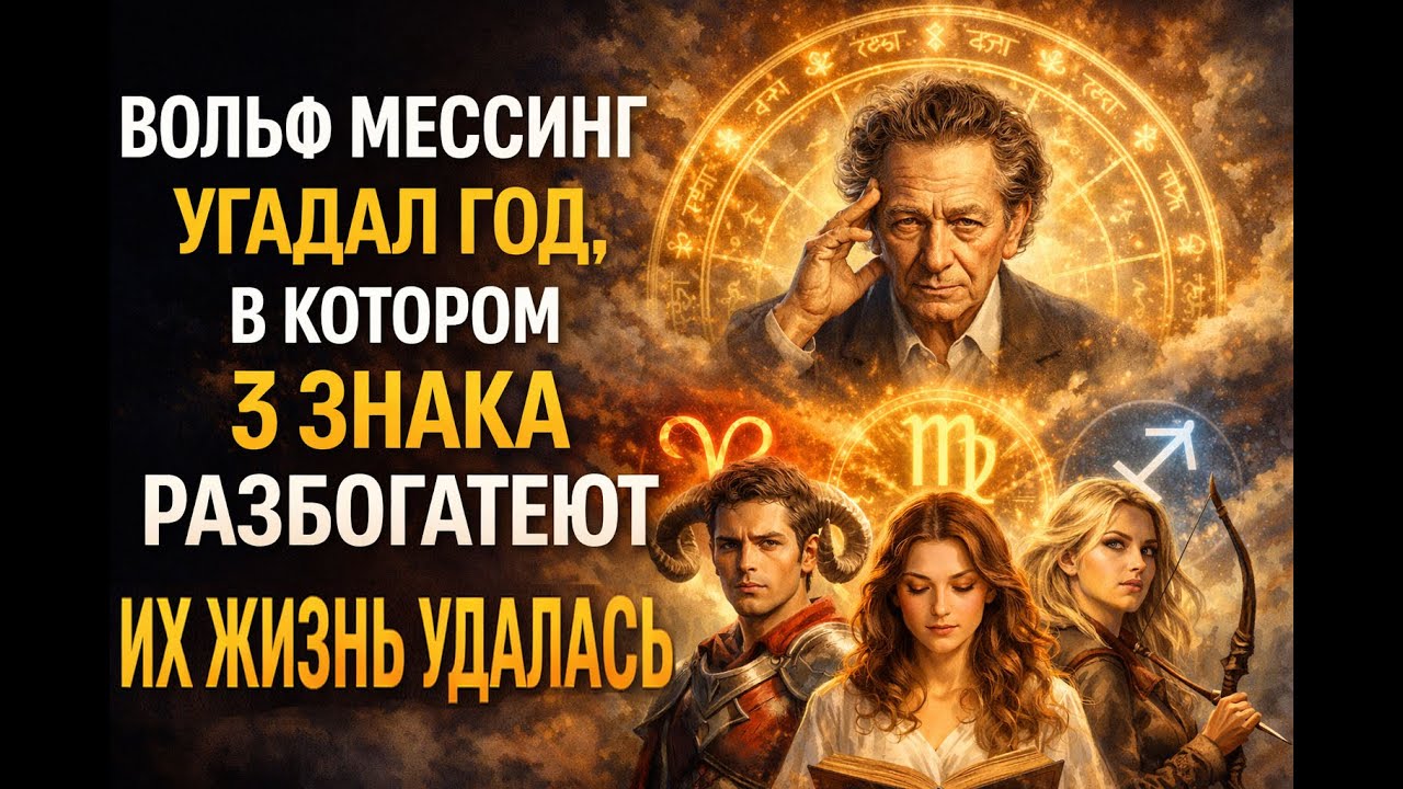 Мессинг НЕ ОШИБСЯ❗2026 несёт деньги счастье ЭТИМ 3 знакам. Это ТЫ или КТО ТЕБЕ ДОРОГ