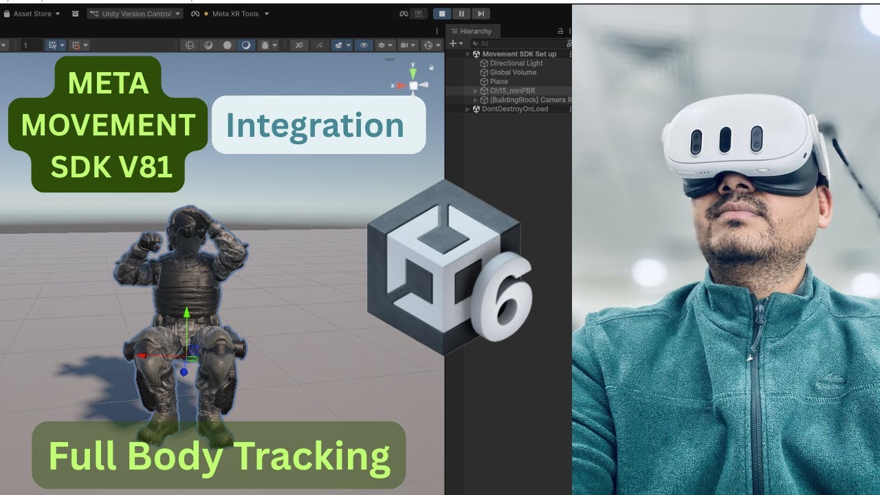 Интеграция Meta Movement SDK V81 в Unity для персонажей | Интеграция VR Full Body | Вложенный Mango