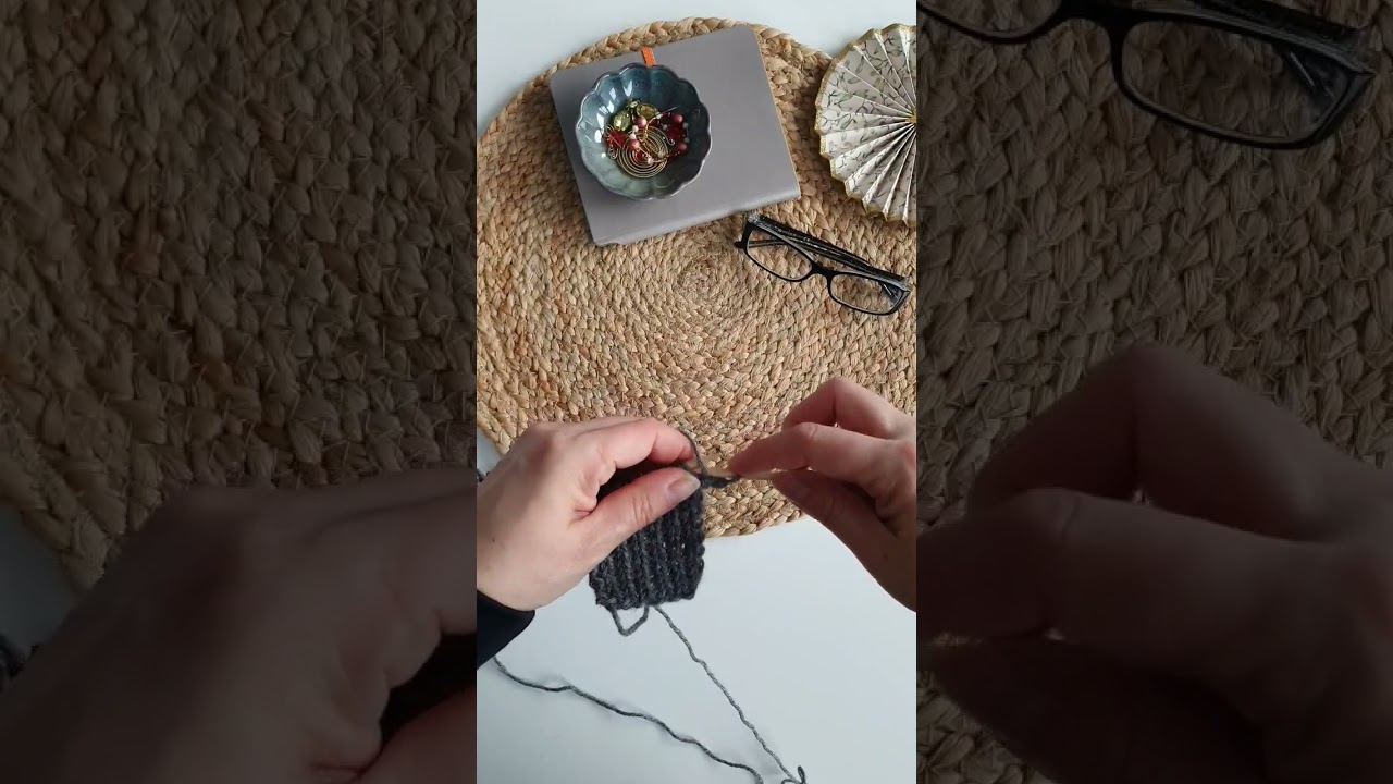 How to knit rib #knitting #strikking #knit