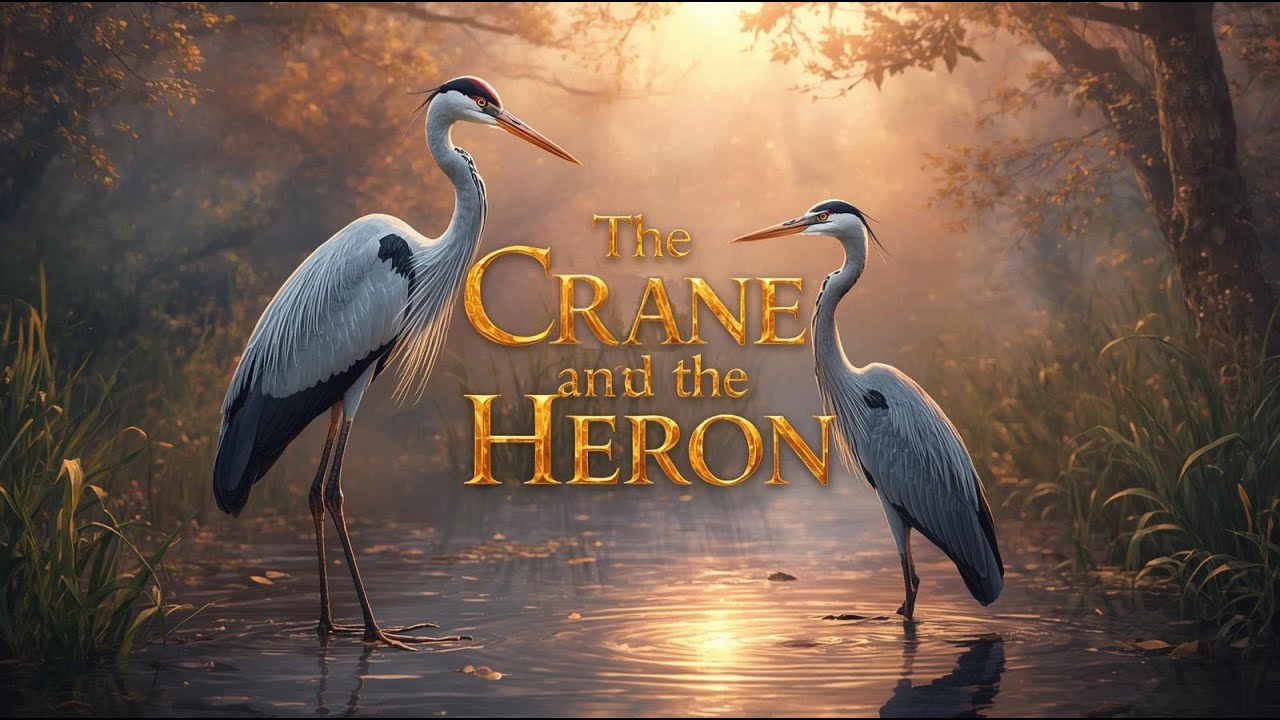 The Crane and the Heron | A Timeless Tale of Love and Pride | A fairy tale in English