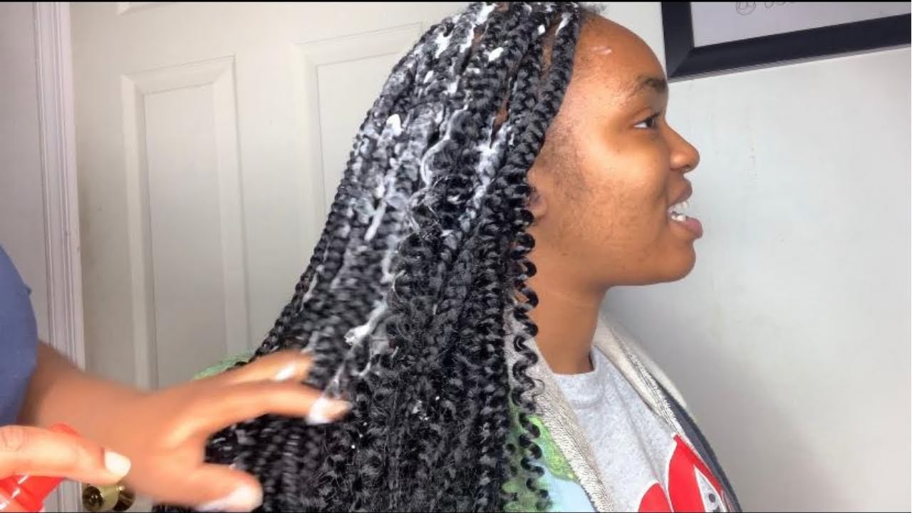 Large Knotless Goddess Braids on 4C Natural Hair | Easy Protective Hairstyle