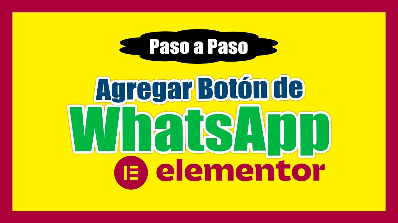 Cómo Poner Botón de WhatsApp en Elementor - PASO A PASO