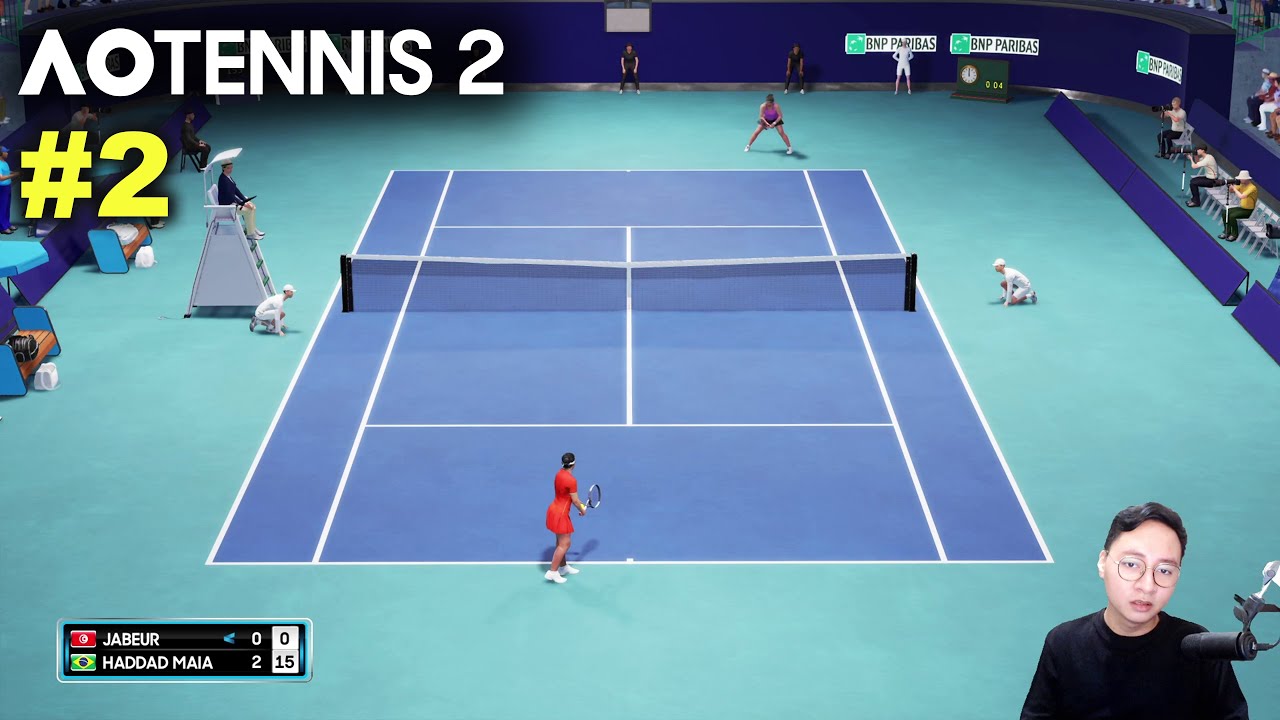 Jabeur vs Haddad Maia | AO TENNIS 2 Simulation Gameplay #2 w/Commentary