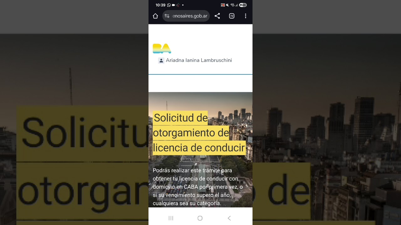  tramite de licencia en Caba paso 1 pagar cenat paso 2 solicitud de otorgamiento paso 3 pedir turno