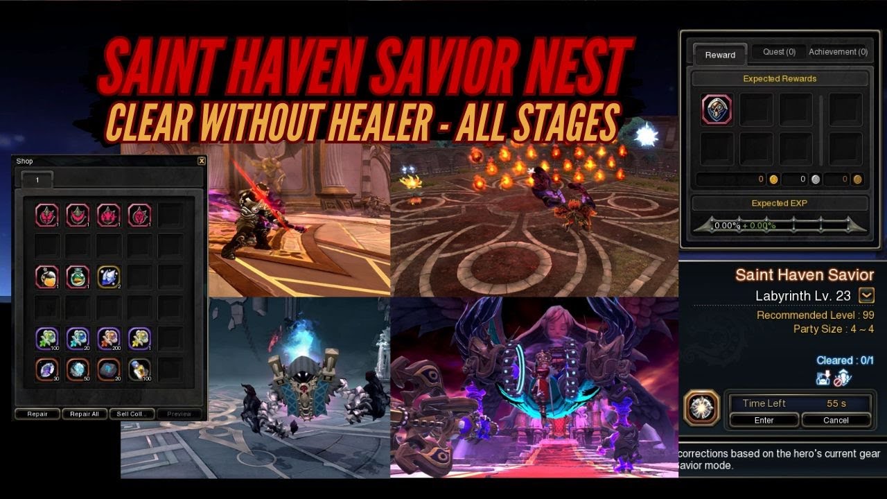SAINT HAVEN SAVIOR NEST - CLEAR WITHOUT HEALER - ALL STAGES (GOD GAME DRAGON NEST, FEBRUARY 2025)
