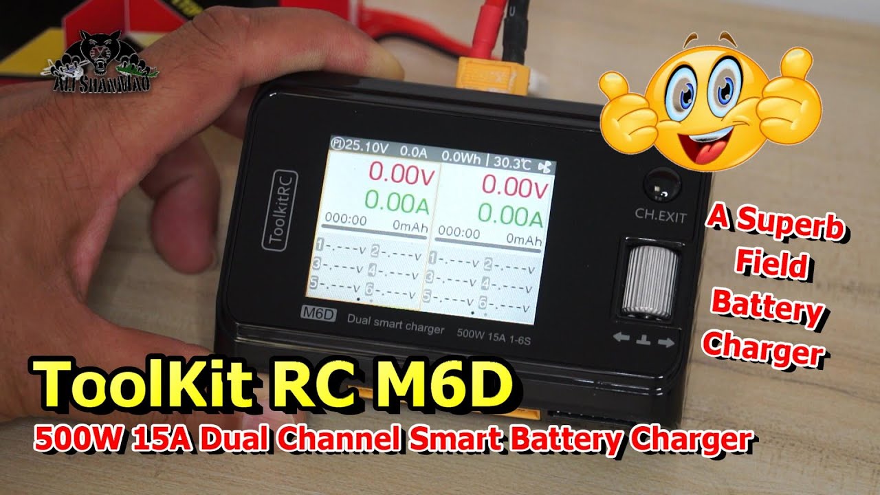 ToolkitRC M6D 500W Dual Battery Smart Lipo Battery Charger