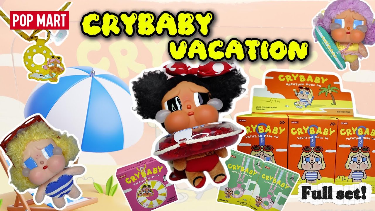 POPMART Crybaby Vacation Mode On | Full set Unboxing  & Close-Up Review