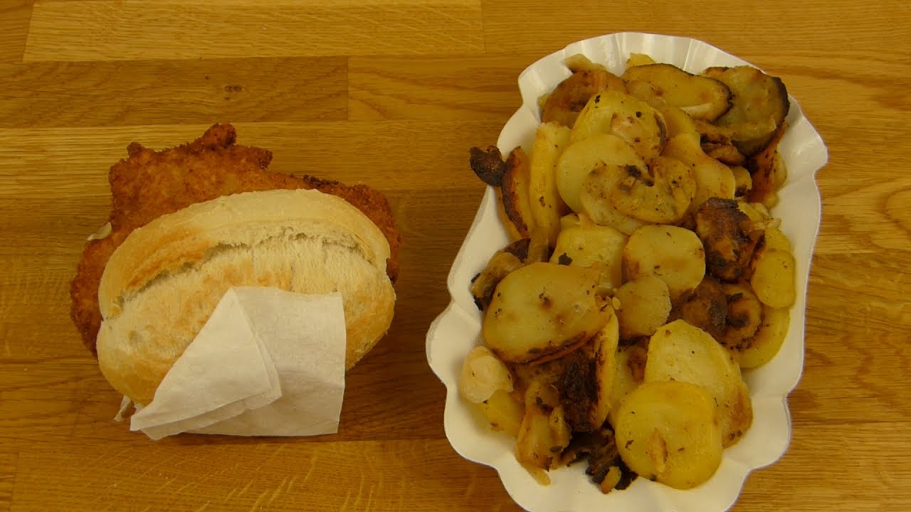 Heisser Wolf - Schnitzel Cordon Bleu & Fried Potatoes / Bratkartoffeln