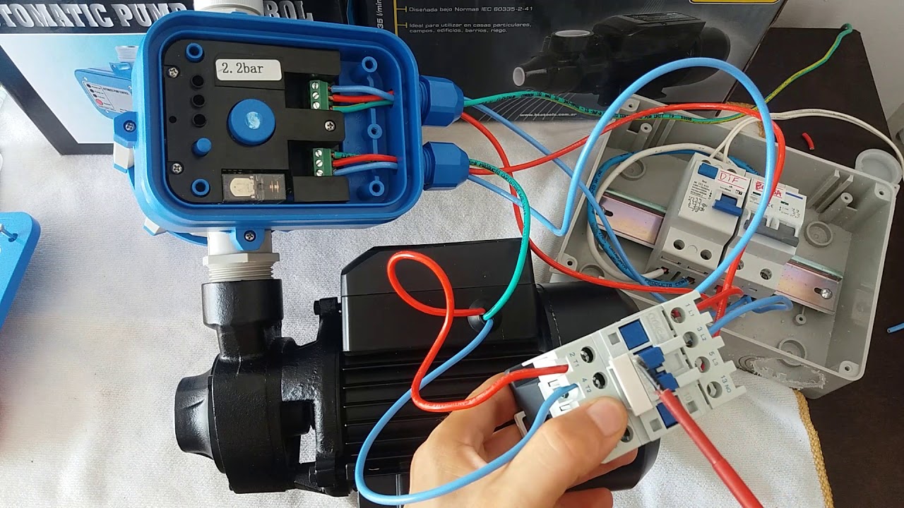 🔴51 PRESSCONTROL CON CONTACTOR PARA AUTOMATIZAR UNA BOMBA DE AGUA.