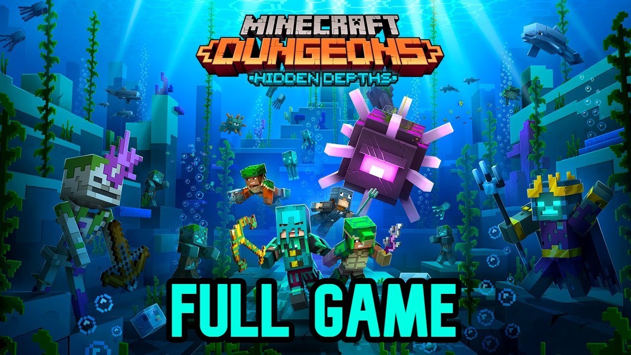 Minecraft Dungeons Hidden Depths DLC Gameplay Walkthrough (Full Gameplay Walkthrough)