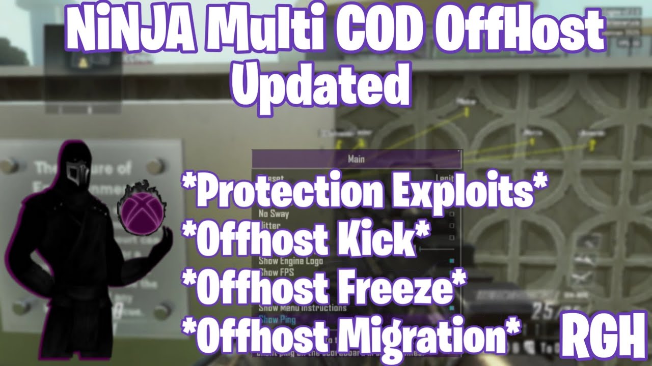 COD Ninja Menu Multi OffHost + Download [RGH] Xbox 360 !!