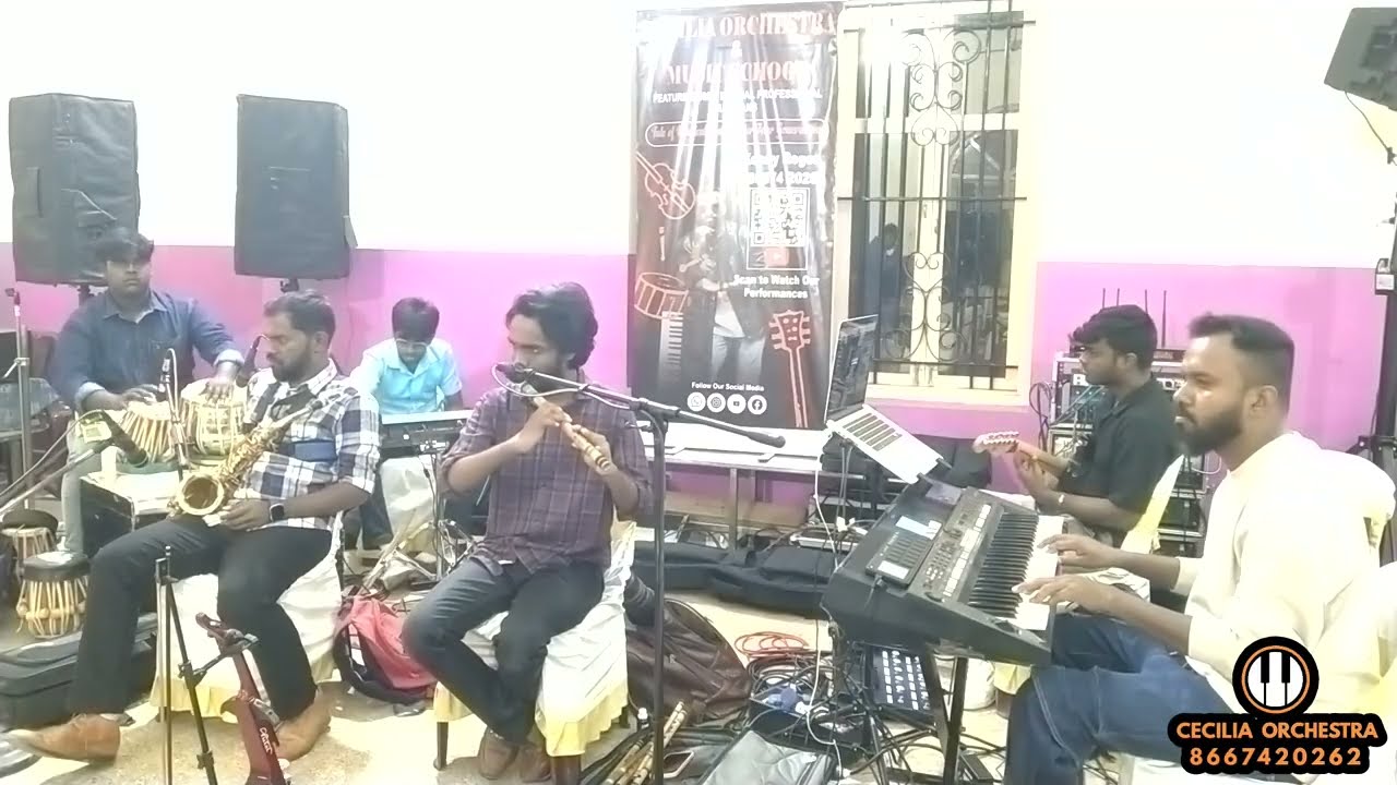 Sarvalogathiba namaskaram | Cecilia orchestra | TN-23 | Gospel music band | Flute | Sax | Violin