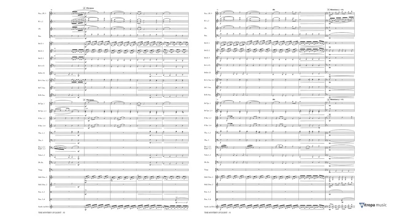 THE MYSTERY OF LIGHTS – “NIGHTLIGHTS” (Concert Band) – Otto M  Schwarz