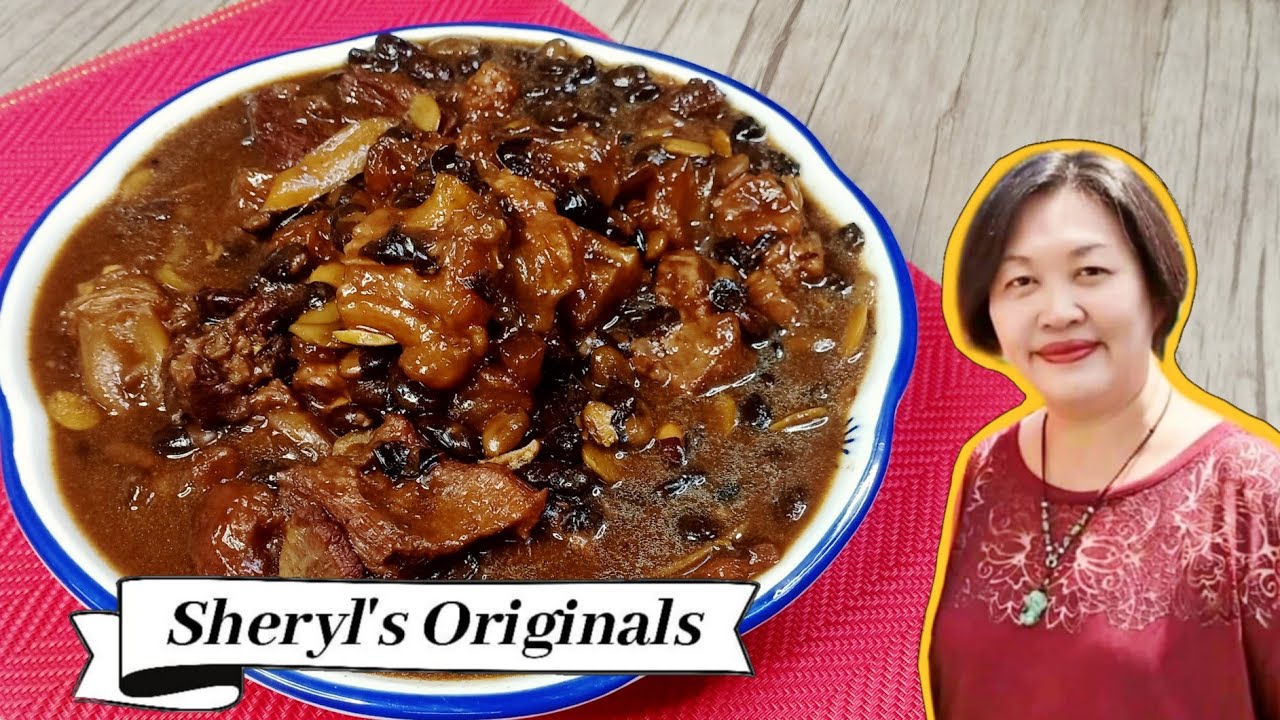 Braised Beef Tendon With Black Beans