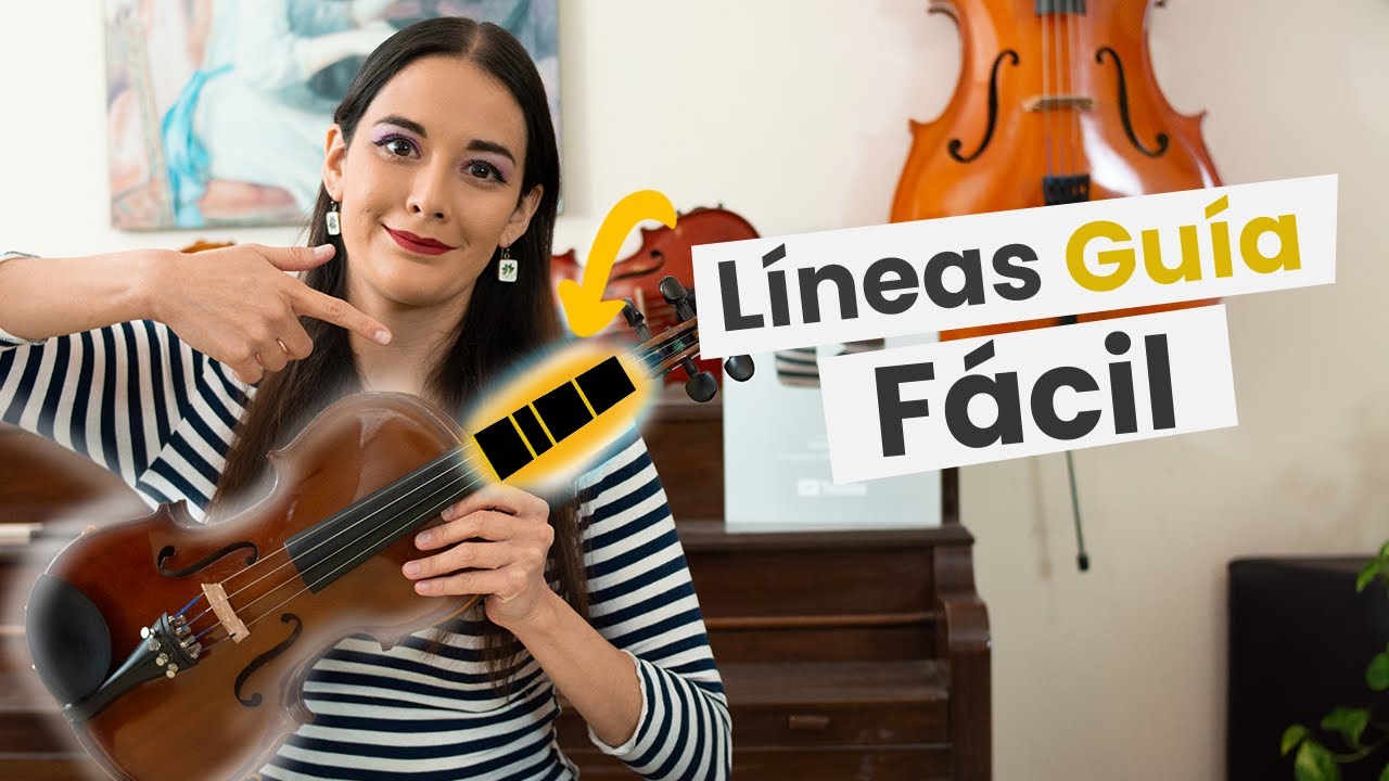 Lineas Guía Para Principiantes De Violín - Marquitas, stickers, imprimibles. Como Colocar.