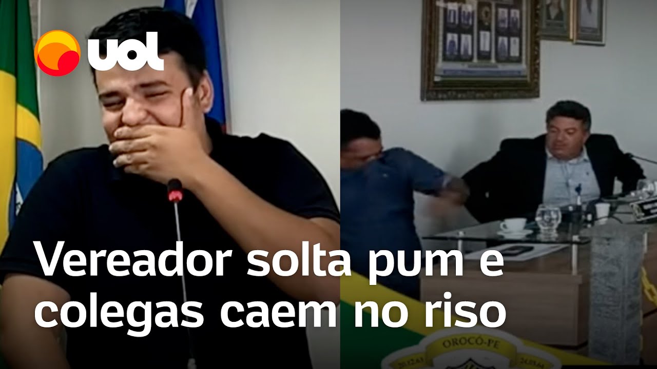 Vereador solta pum durante sess&atilde;o e colegas caem no riso em PE: 'Aconteceu um problema'
