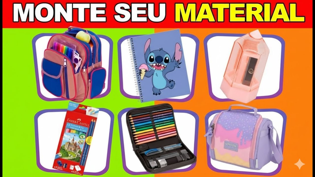 MONTE SEU MATERIAL ESCOLAR 📚  | 2026 #jogosparaaprender #quizgames #quiz #trivia