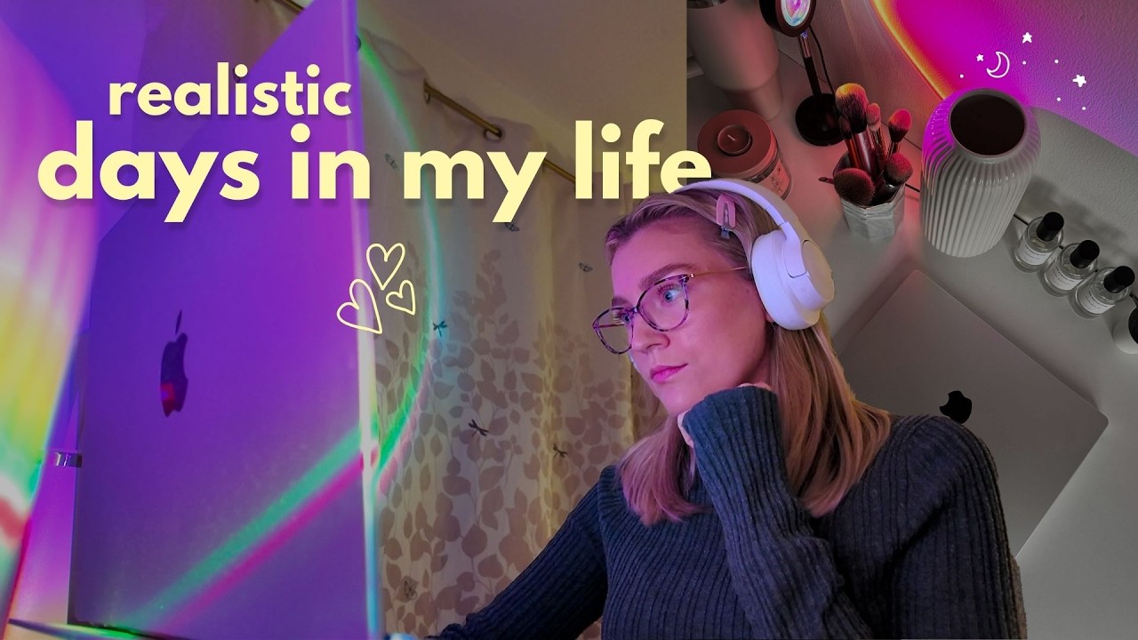 realistic week in my life vlog | faking aesthetics, feeling low & coffee shop editing  ☕️✨🫧