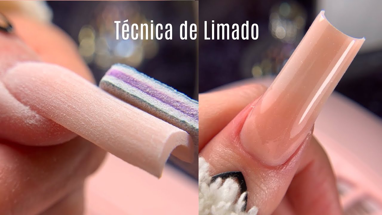 Técnica de limado para lograr la uña CUADRADO PERFECTO ✅ TUTORIAL
