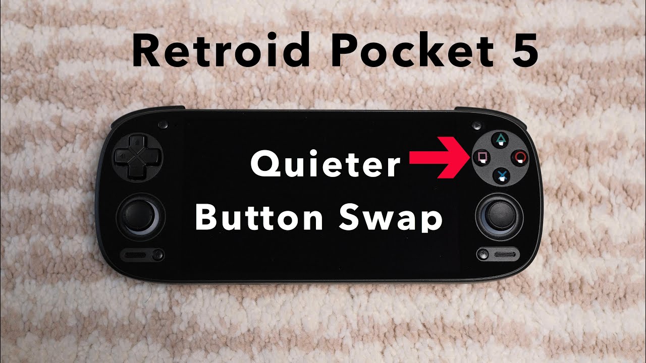 Руководство по установке кнопок Retroid Pocket 5 RP5 Quieter Custom Face. Тест звуков кнопок!