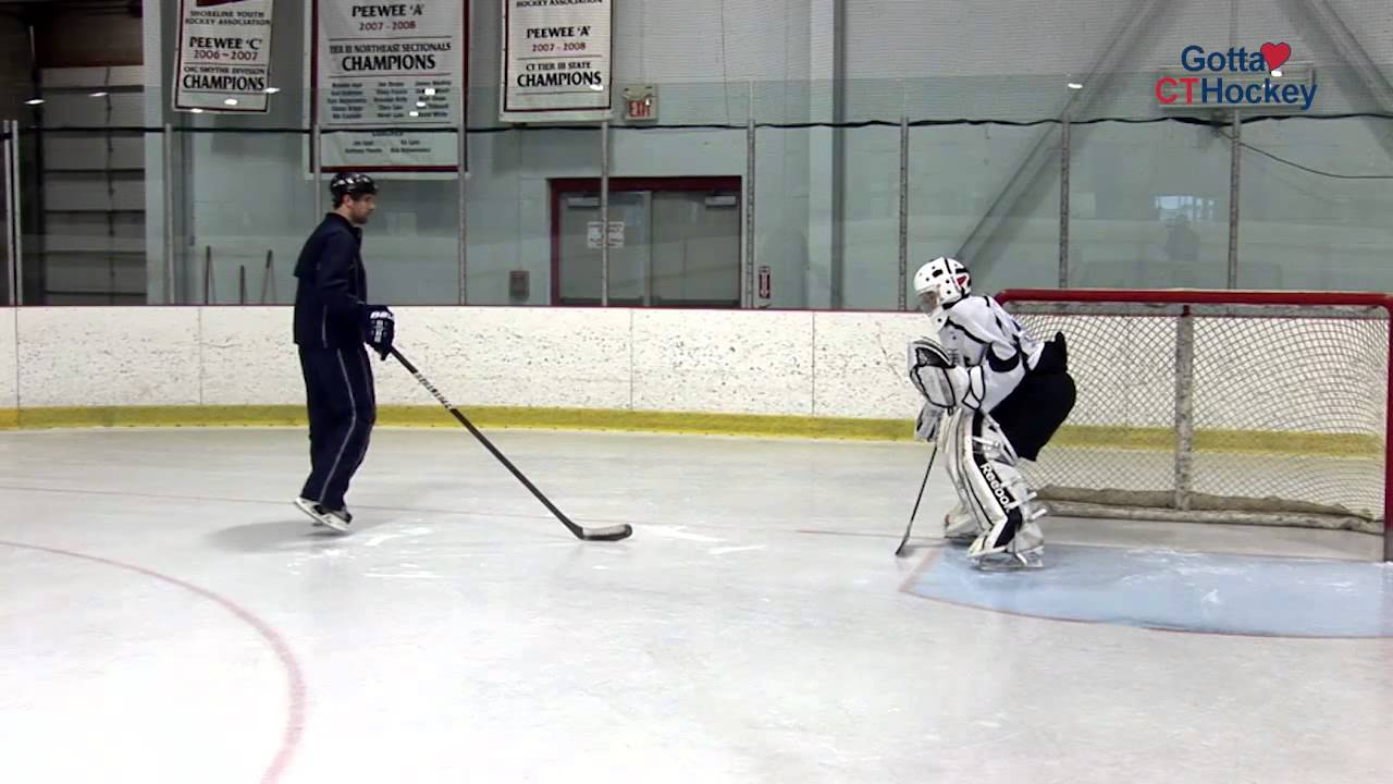 Ice Hockey Goalie Drill: Behind the Net