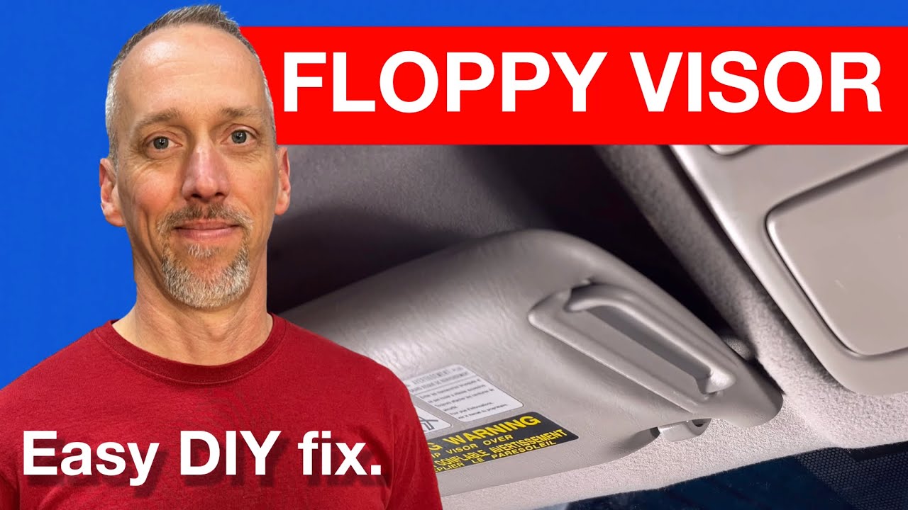 Low-cost DIY fix for a floppy visor.