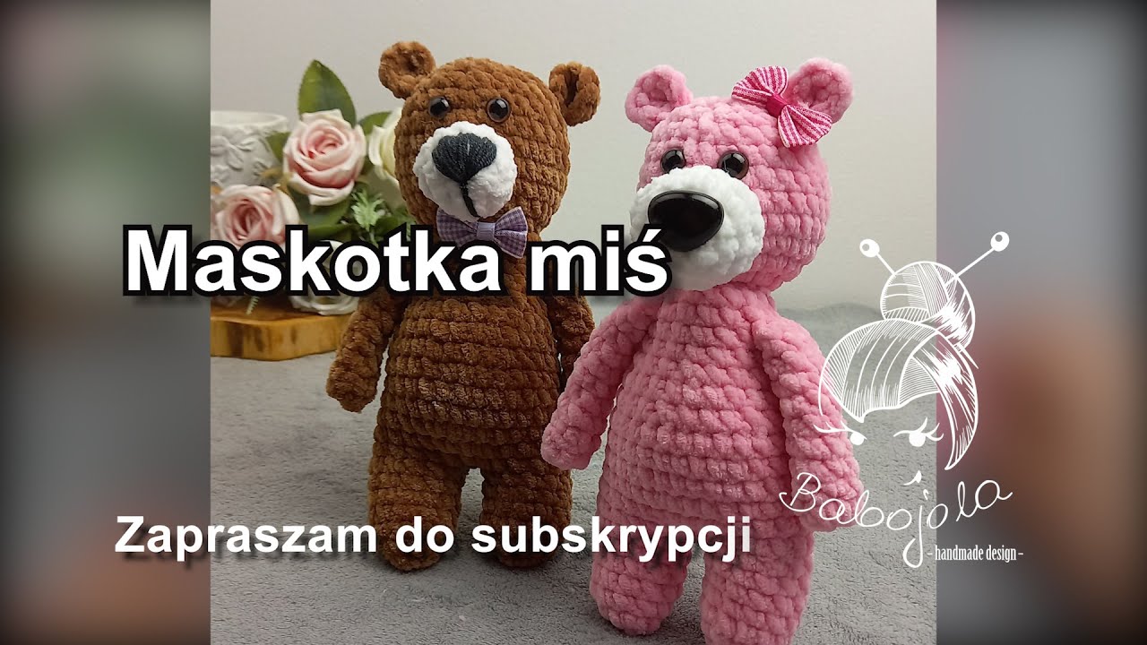 Miś na szydełku.