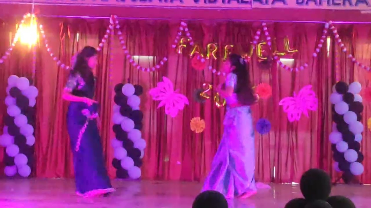 3rd batch Farewel of  jnv bemetara(CG) Dance by diksha and Renuka(12th)