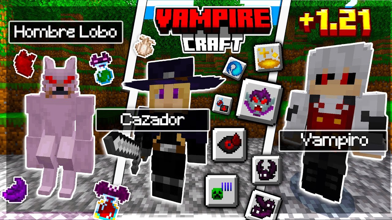 🩸 Vampire Craft ADDON GU&Iacute;A COMPLETA Para MINECRAFT PE/BEDROCK 1.21 | BEST MINECRAFT ADDONS 1.21