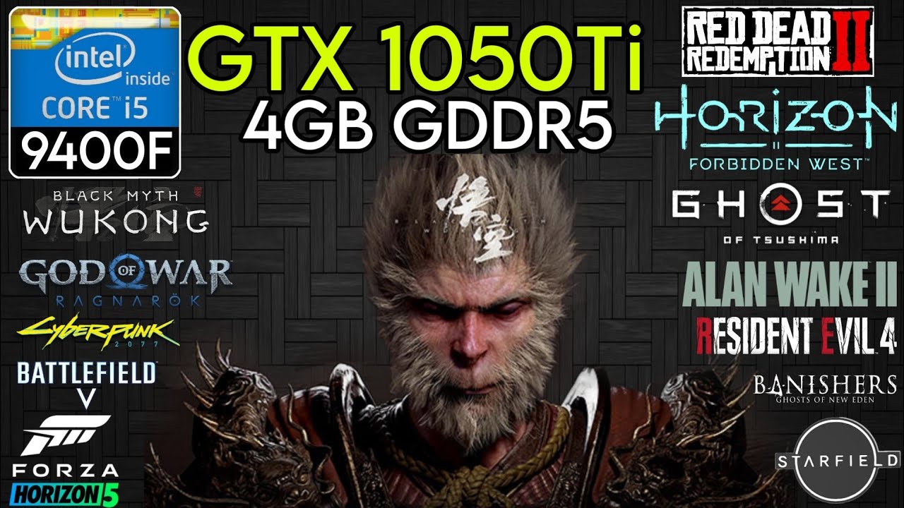 GTX 1050 Ti + I5 9400F & 32GB Ram - Test In 12 Games